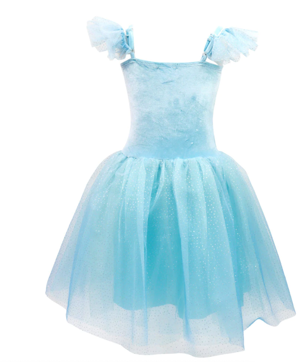 Princess Sapphire Velvet Dress