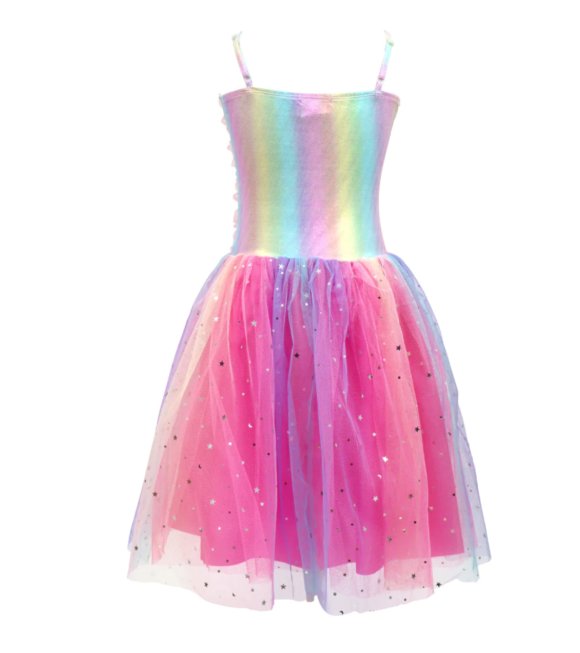 Rainbow Ruched Party Dress