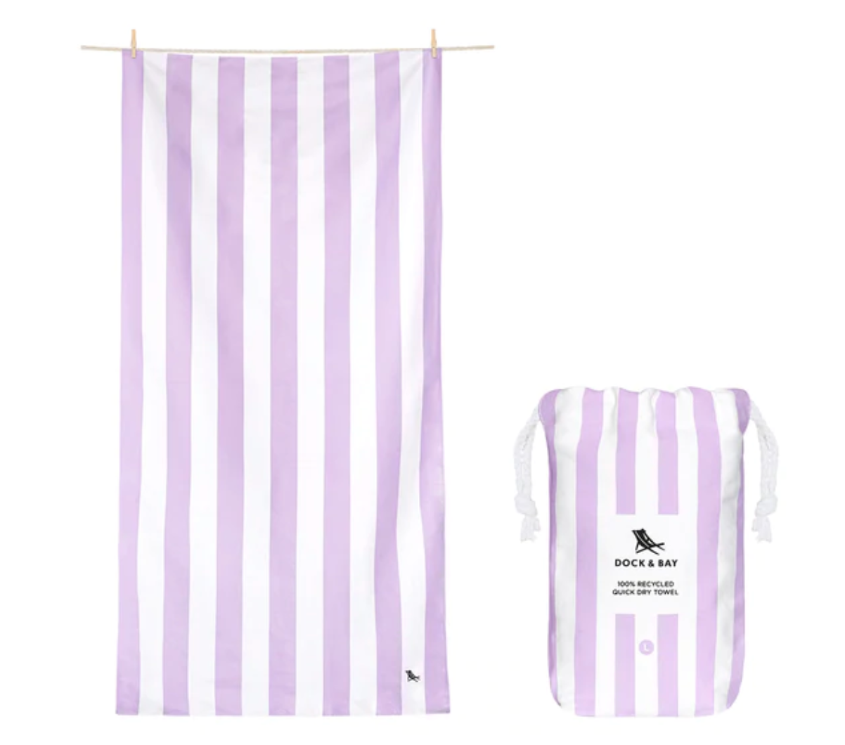 Extra Large Beach Towel Lombok Lilac