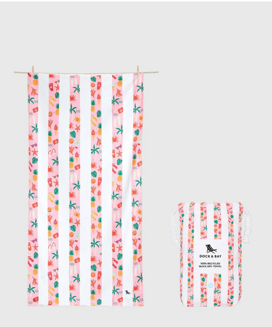 Large Beach Towel Vacay Vibes