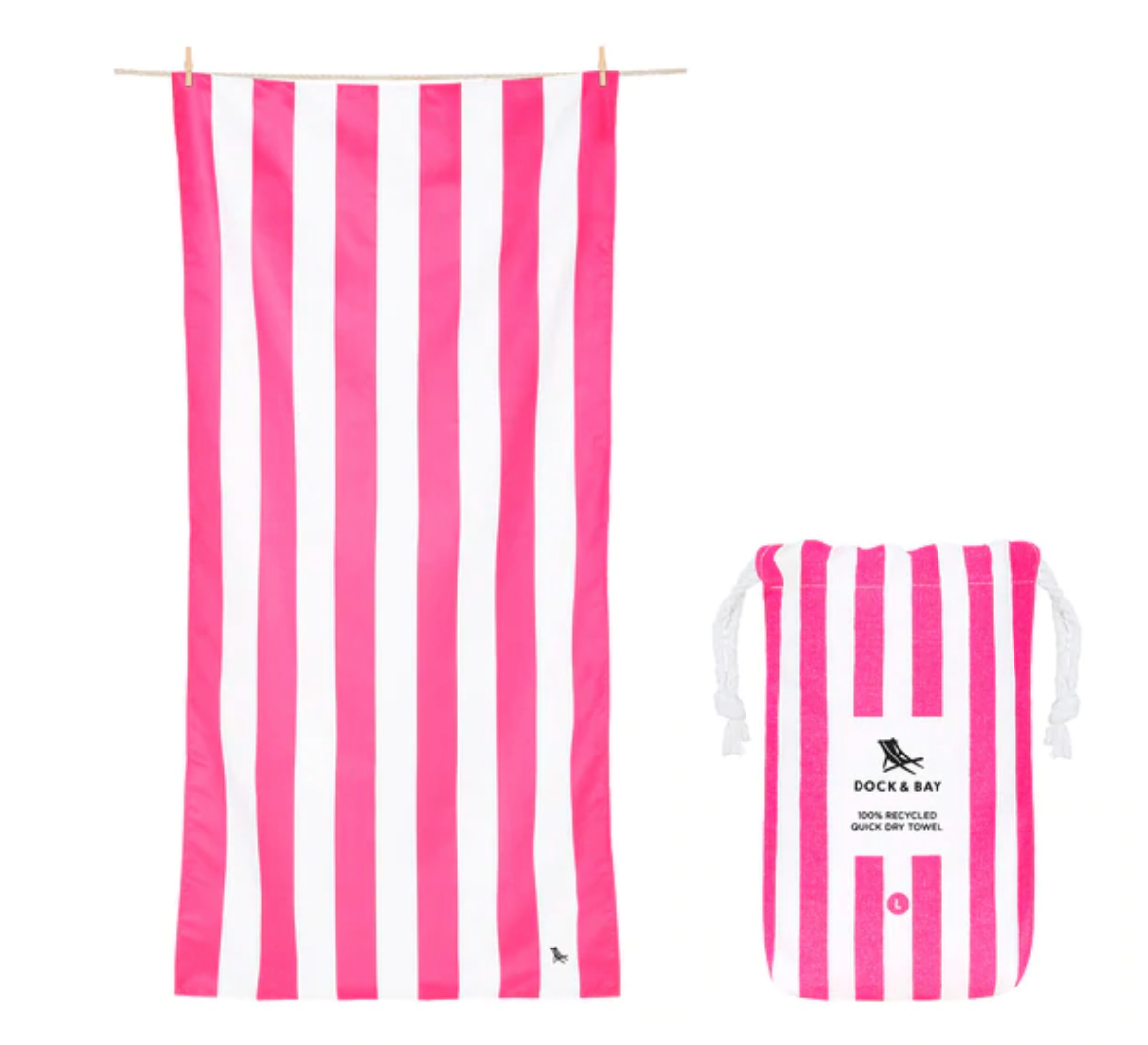 Extra Large Beach Towel Phi Phi Pink