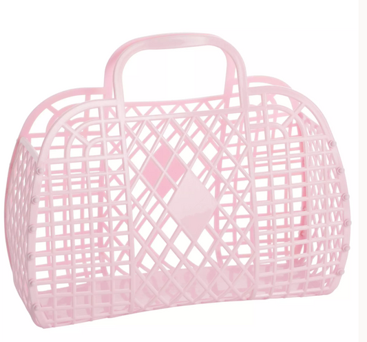 Retro Basket Large Pink