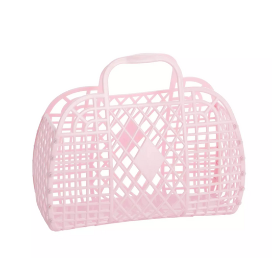 Retro Basket Small Pink