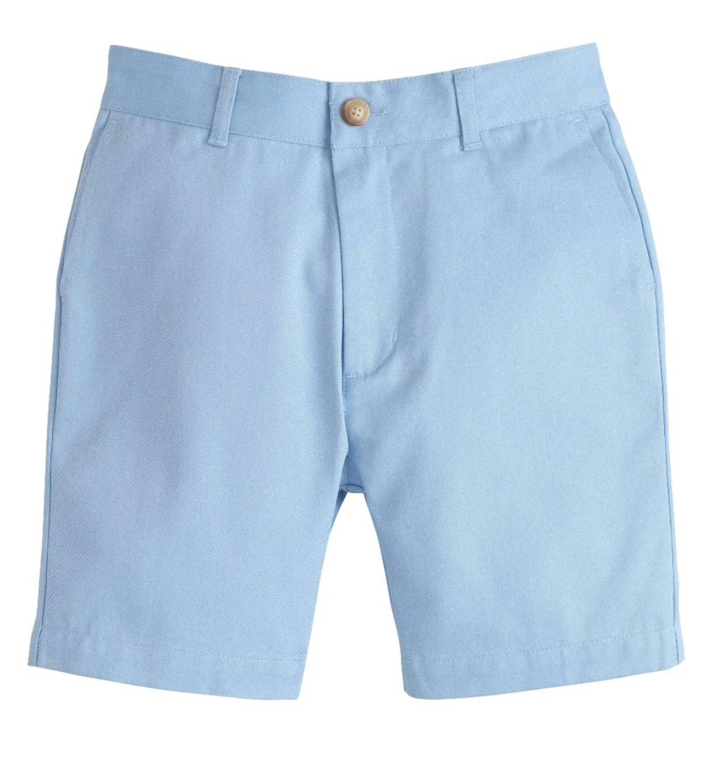 Classic Short Light Blue Twill