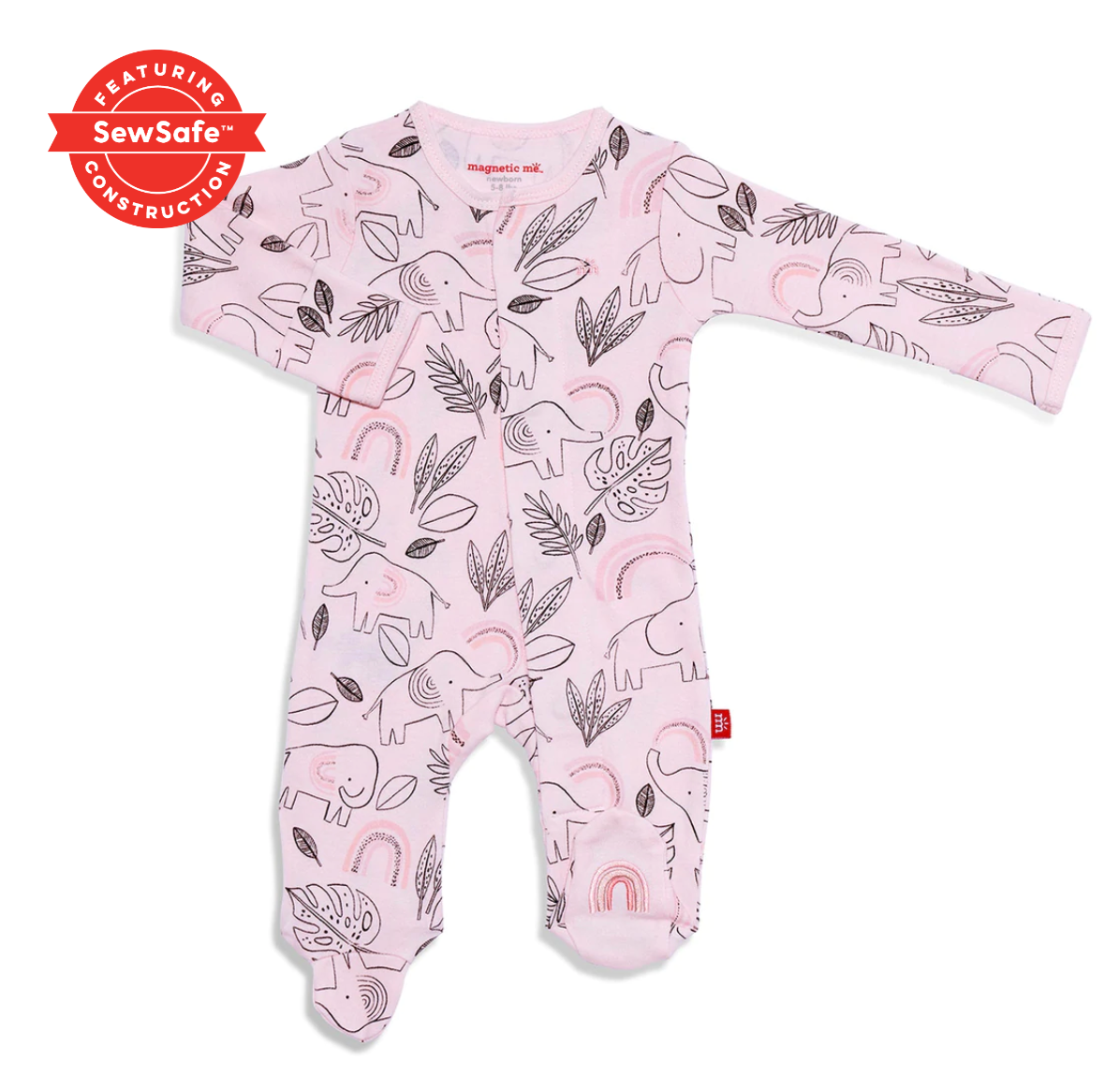 Ellie Go Lucky Pink Magnetic Footie