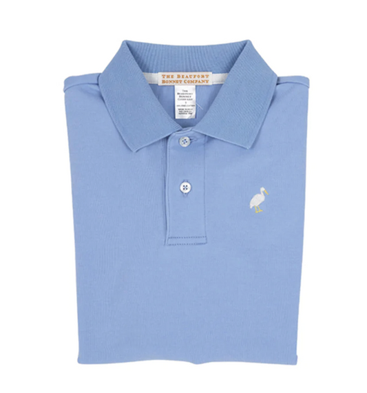 Prim & Proper Polo SS Pima Beale Street Blue/Multicolor