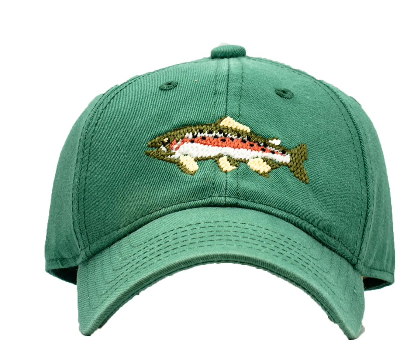 Trout on Moss Green Baseball Hat