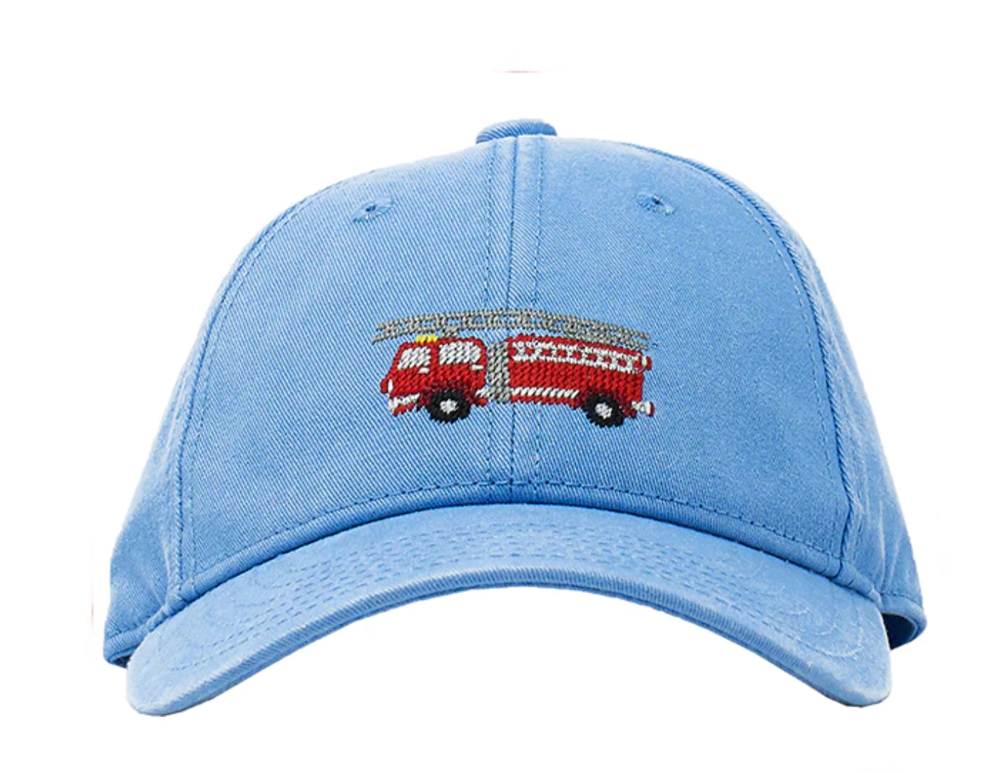 Firetruck on Light Blue Baseball Hat