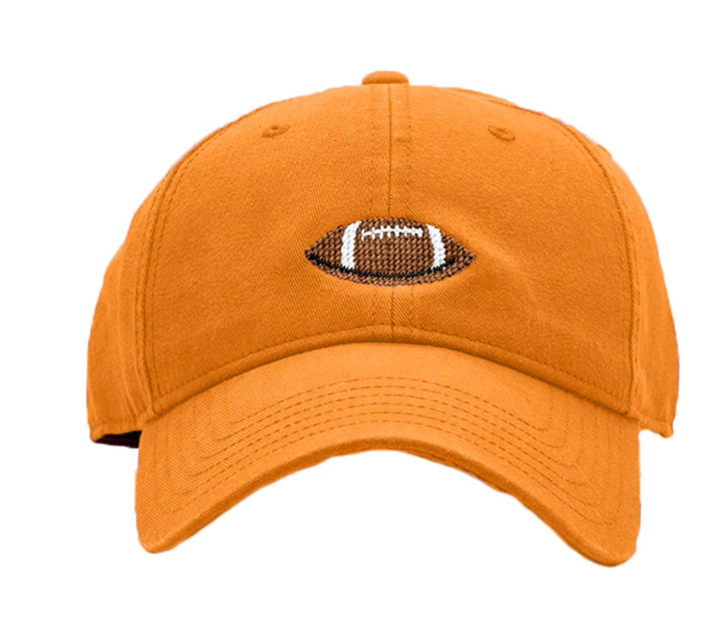 Football on Persimmon Baseball Hat