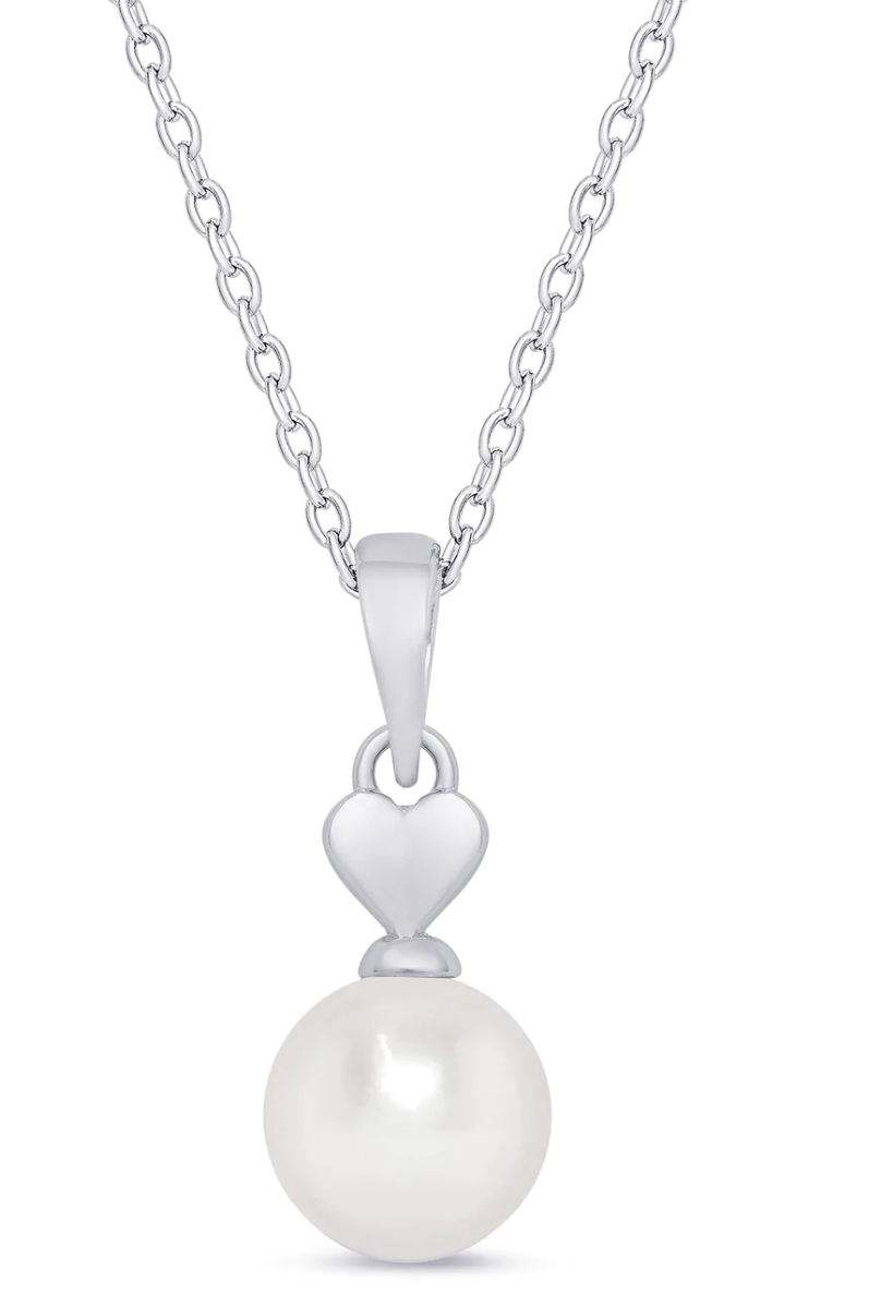 Heart & Freshwater Pearl Pendant