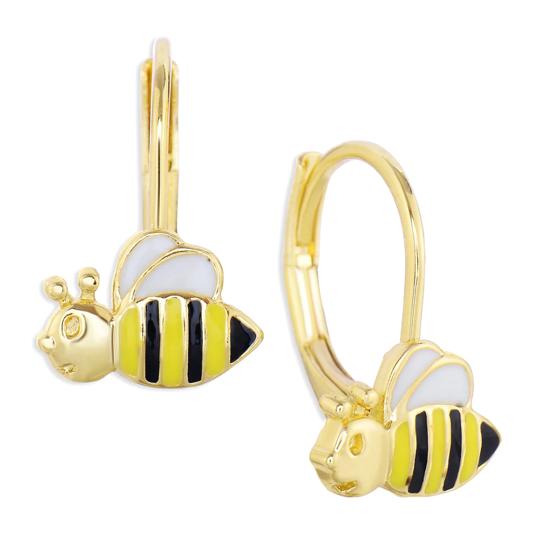 Bumblebee Leverback Earrings