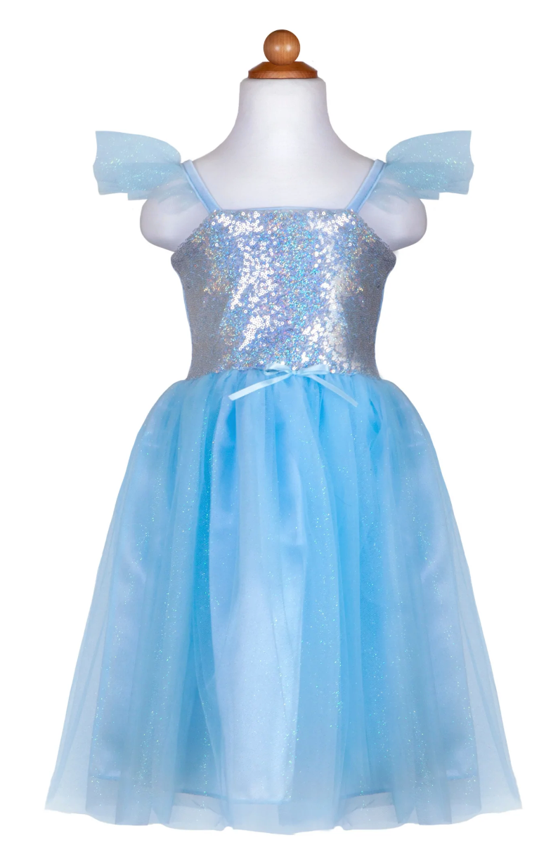 Sequins Princess Dress, Blue