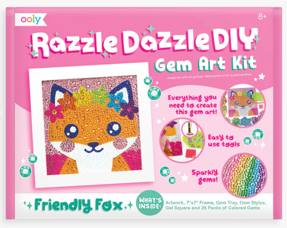 Razzle Dazzle Gem Art Kit Friendly Fox