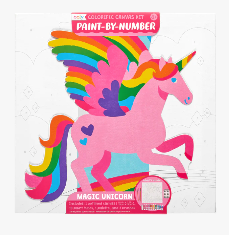 Colorific Canvas Kit Paint By Number Magic Unicorn