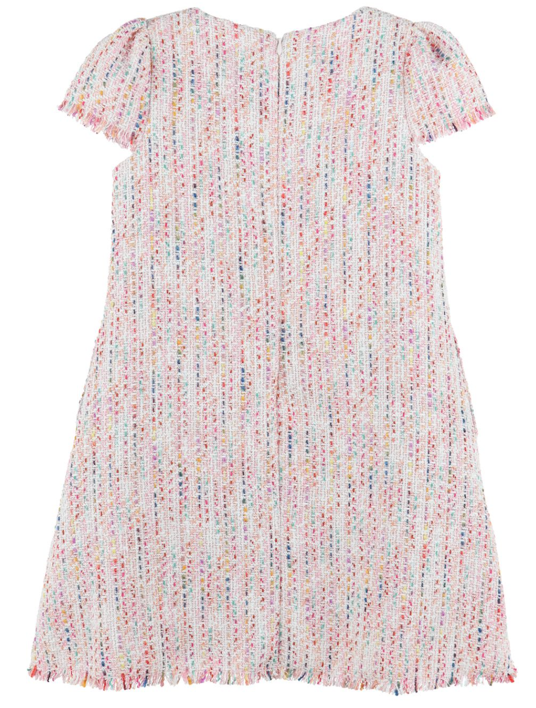 Pink Boucle Shift Dress