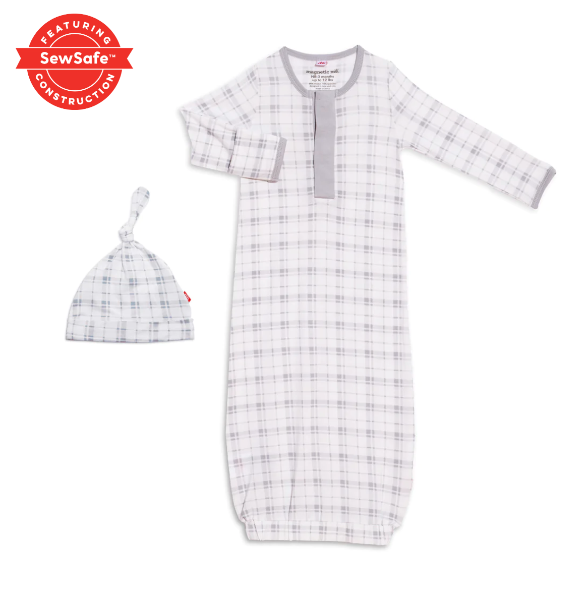 Plaidventure Magnetic Henley Gown & Hat