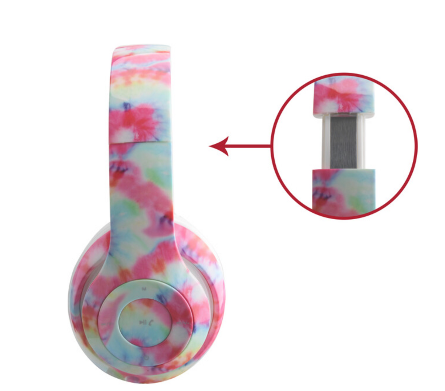 Stereo Bluetooth Headphonesn - Tie Dye