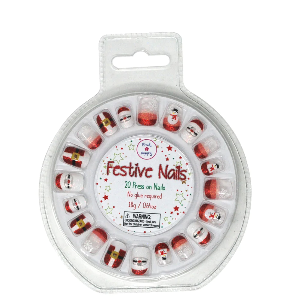 Festive Christmas Press On Nails