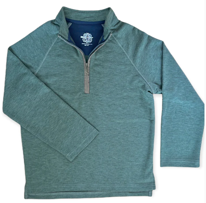 Habersham Half Zip Generals Green