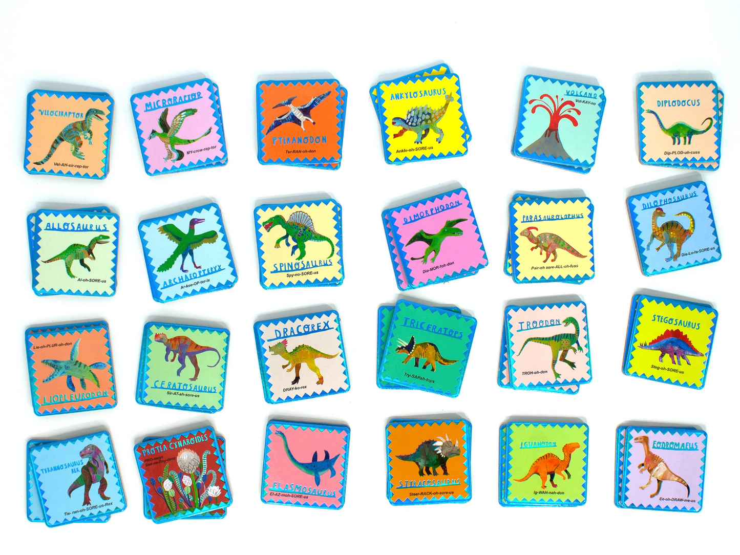 Shiny Dinosaur Memory Matching Game