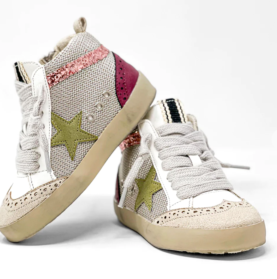 Pasadena Toddler Olive Green Sneakers