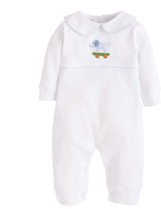 Blue Elephant Crochet Playsuit