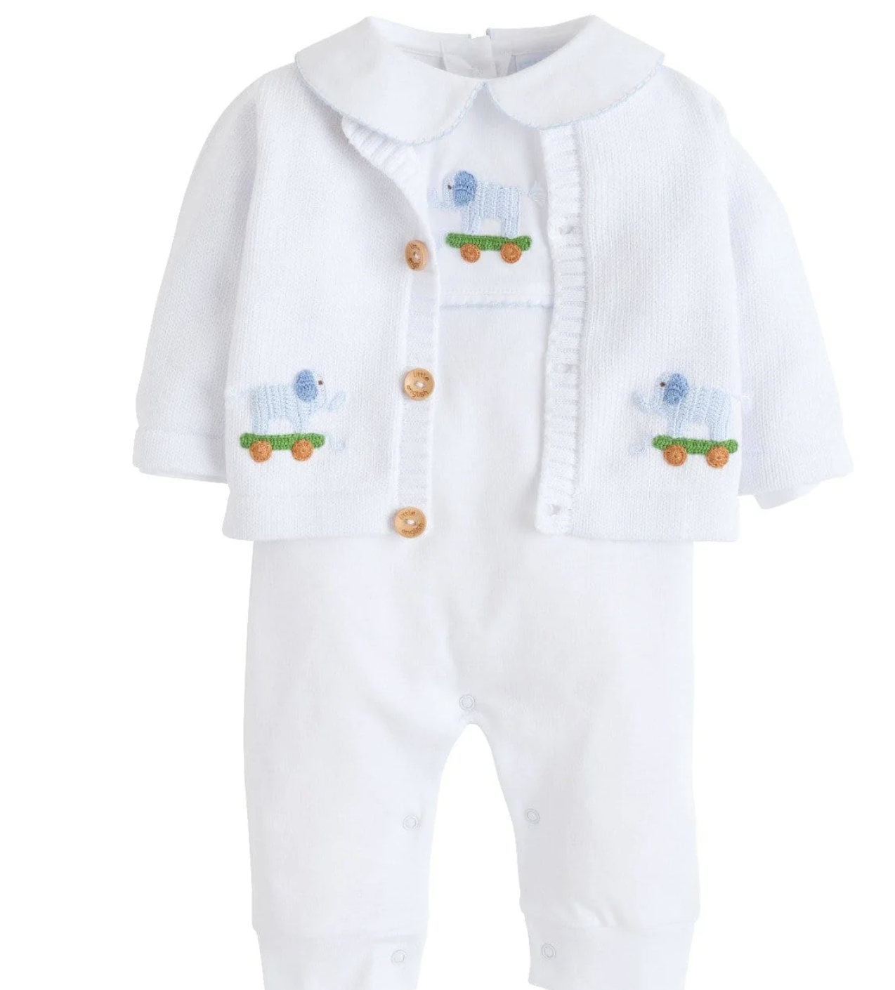 Blue Elephant Crochet Playsuit