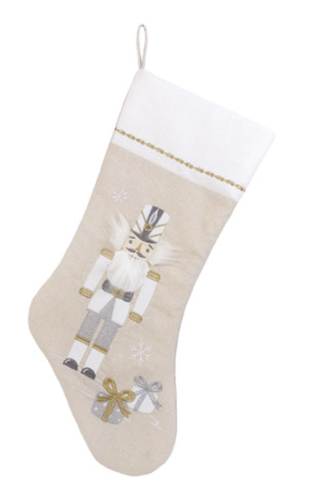 Nutcracker Stocking White