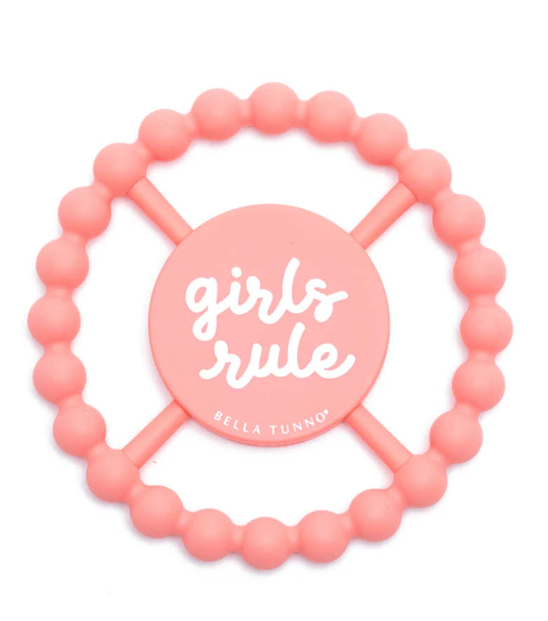 Girls Rule Happy Teether