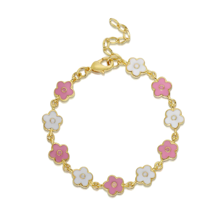 Flower Link Bracelet