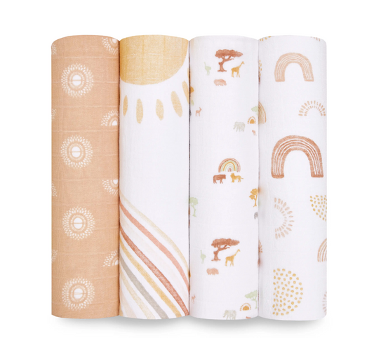 Keep Rising 4-Pack Classic Swaddles