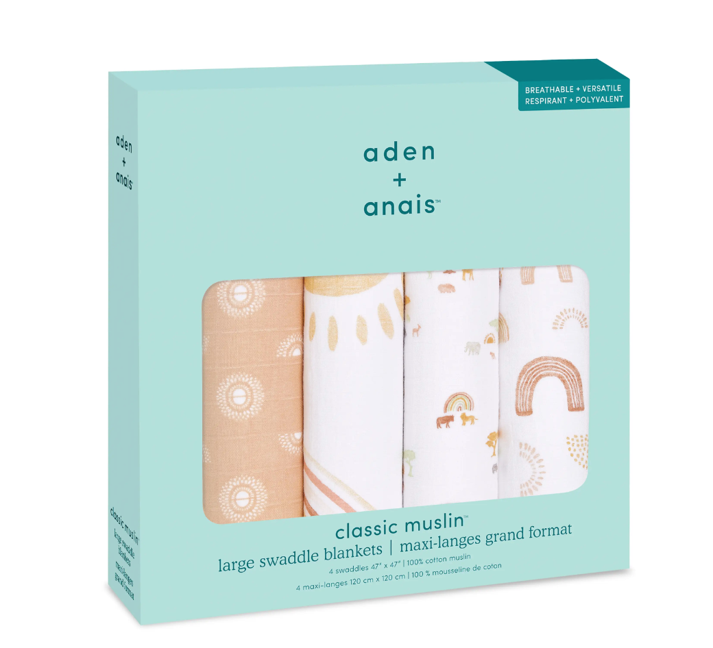 Keep Rising 4-Pack Classic Swaddles