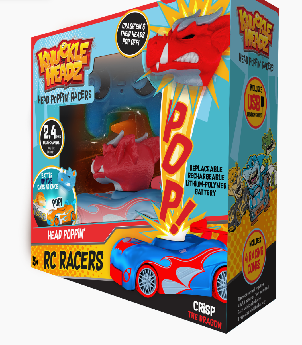 Knuckle Headz Head Poppin' RC Racers