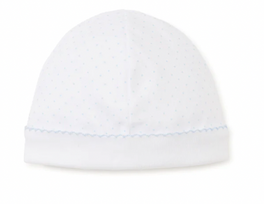 White With Blue Dots Hat