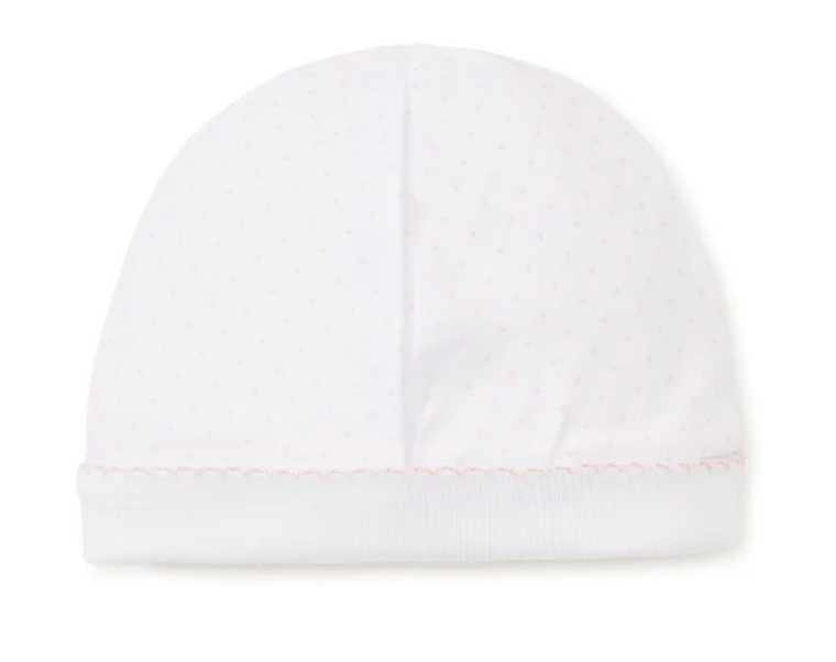 White With Pink Dots Hat