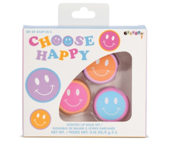 Choose Happy Lip Balm Trio