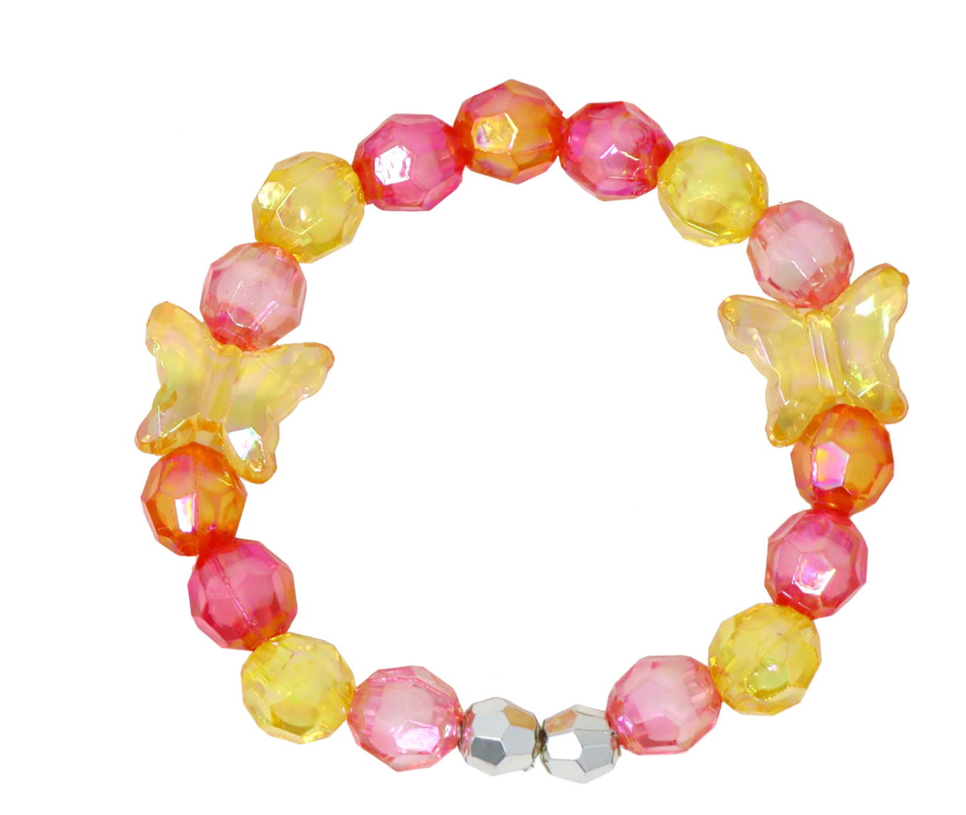 Rainbow Butterfly Necklace & Bracelet Set