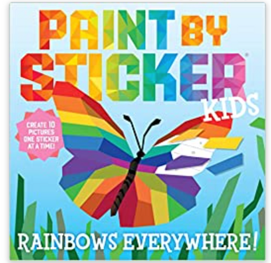 Paint by Sticker Rainbows Everywhere