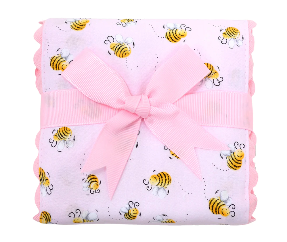 Bumble Bee Fancy Fabric Burp