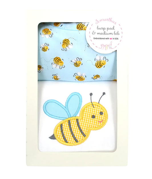 Bumble Bee Bib & Burp Box Set