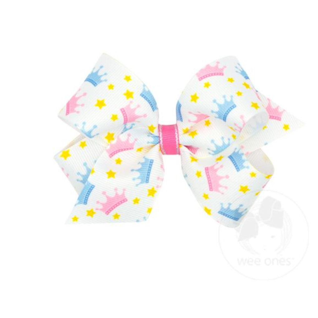 Medium Princess & Dance Printed Bow