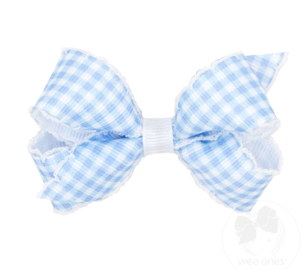 Gingham Bow On Band