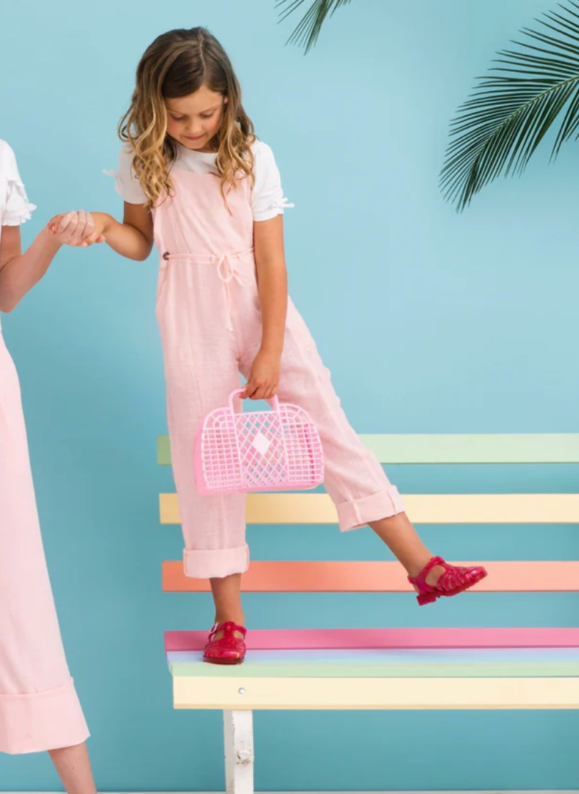 Retro Basket Small Bubblegum Pink