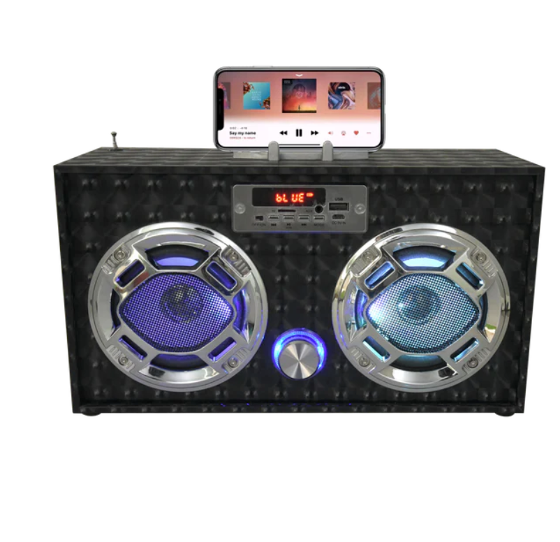 Black Wireless Bluetooth Boombox