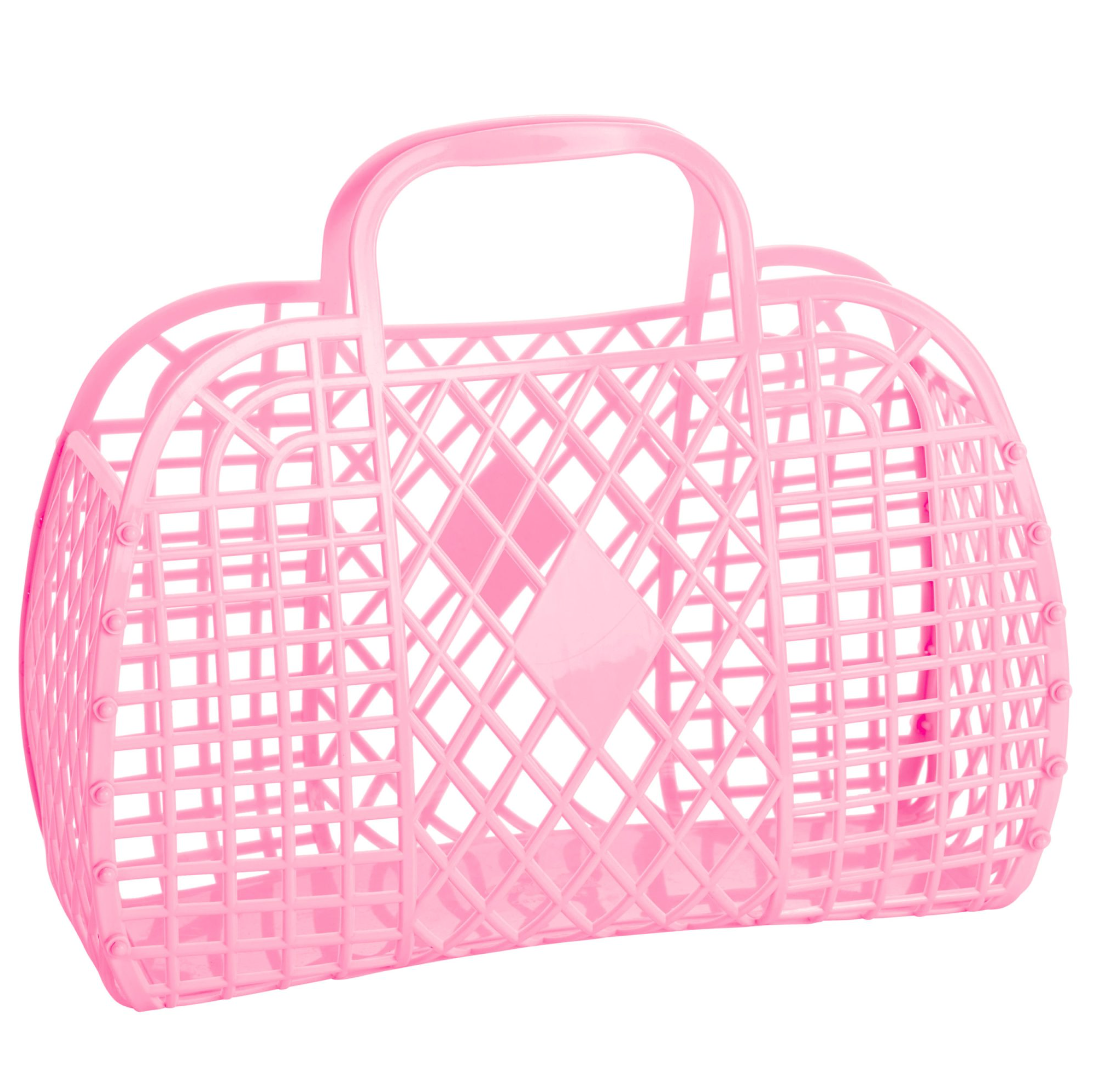 Retro Basket Large Bubblegum Pink