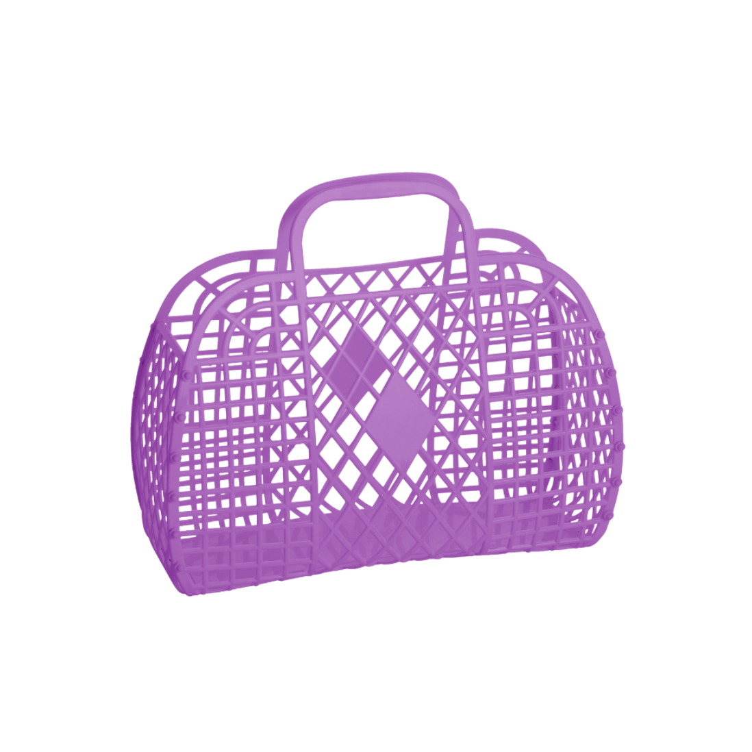 Retro Basket Small Purple