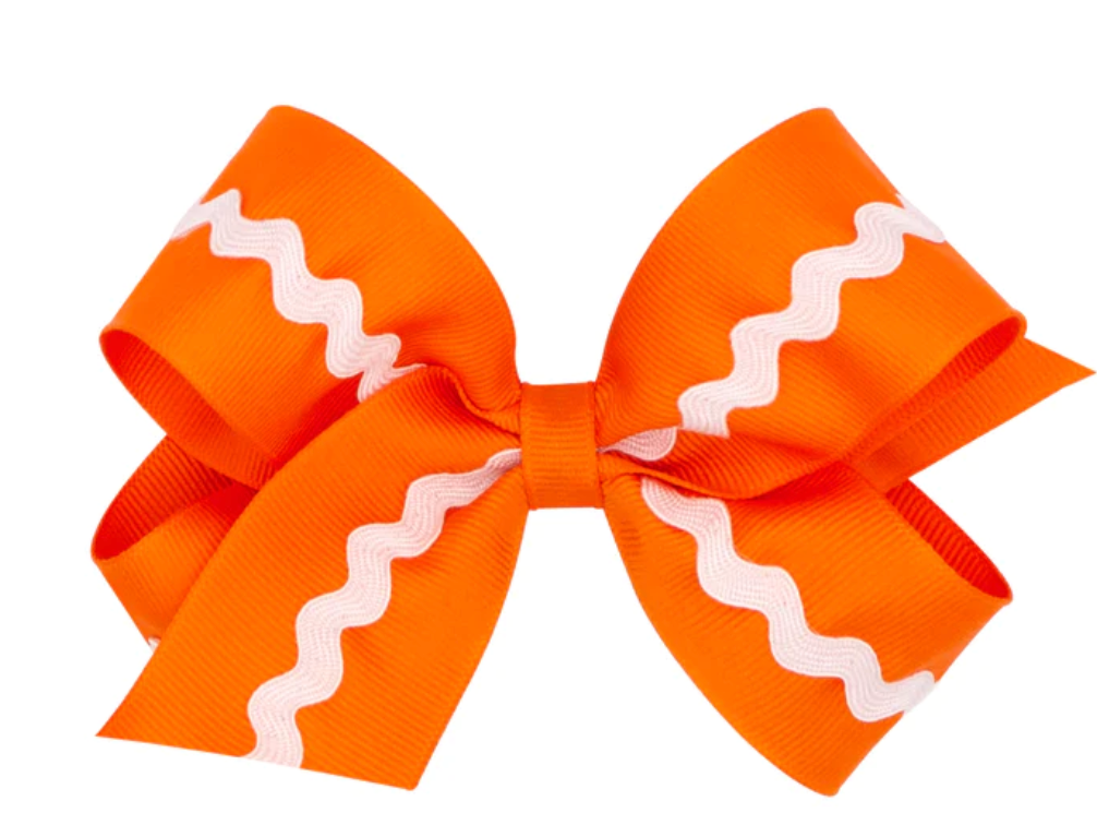 Grosgrain Bow with Ricrac Medium