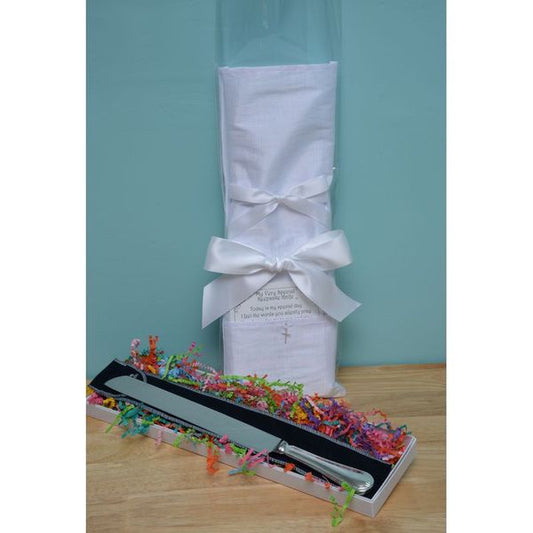 Christening Cake Knife -Elegant White